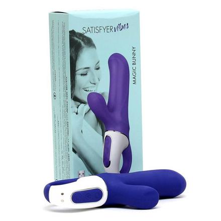 Satisfyer Magic Bunny - vízálló, akkus csiklókaros vibrátor (kék)