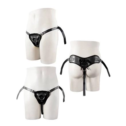 Strap-on harness with two rings 