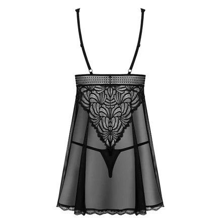 Sweetia babydoll &amp; thong black  S/M