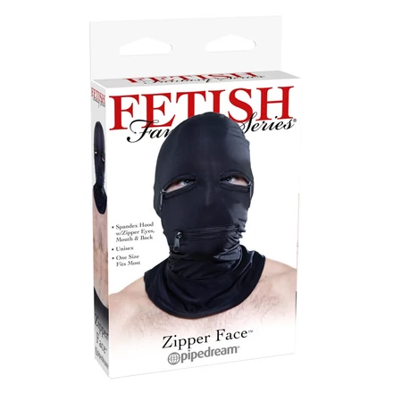 Fetish Fantasy Series Zipper Face Hood