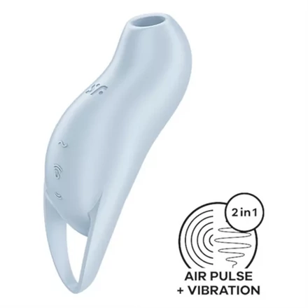 Satisfyer Pocket Pro 1 - léghullámos csiklóizgató (kék)