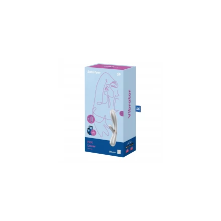 Satisfyer Hot Lover - okos, akkus melegítős vibrátor (ezüst)